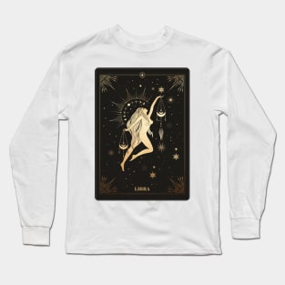 Libra Zodiac Sign Long Sleeve T-Shirt